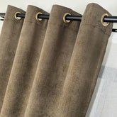 ORVELLA Curtains – Custom Velvet Effect Drapes with Elegant Shimmer – Gold